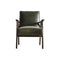 Humber Heritage Green Leather Wooden Framed Armchair