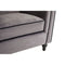 Stockholm Grey Velvet Armchair