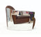 Aviator Luxury Distressed Leather Tub Chair - Brown