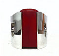 Aviator Luxury Distressed Leather Tub Chair - Vintage Red