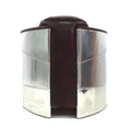 Aviator Pilot Leather & Aluminium Tub Chair - Tobacco Brown
