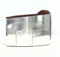 Aviator Pilot Leather & Aluminium Tub Chair - Tobacco Brown