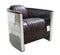 Aviator Pilot Leather & Aluminium Tub Chair - Tobacco Brown