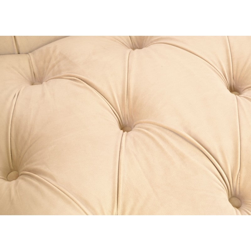 Ella Cream Velvet Chesterfield Velvet Sofa Indigo Lounge
