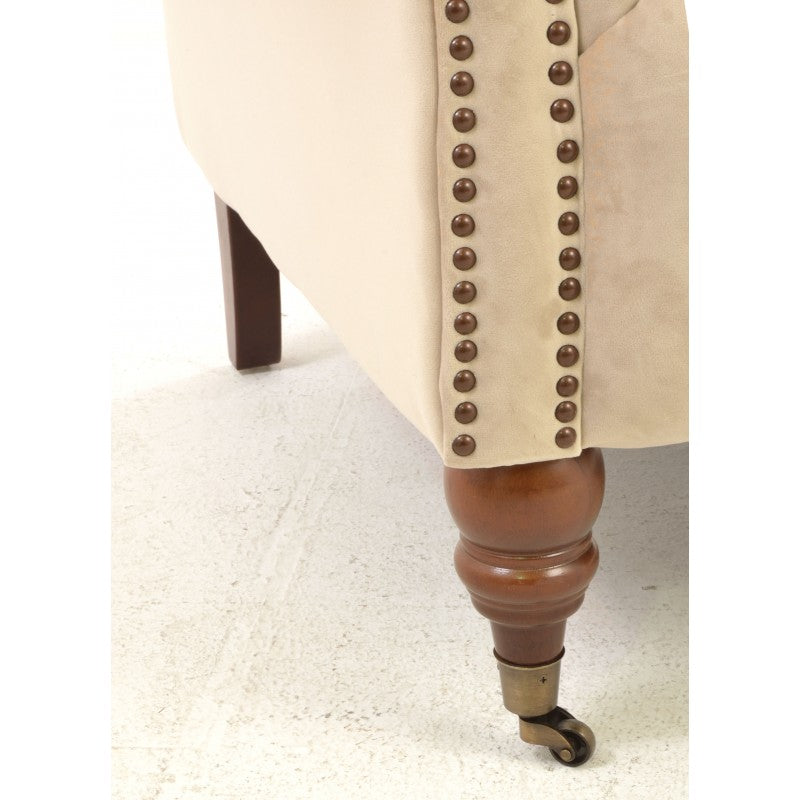 Ella Cream Velvet Chesterfield Velvet Sofa Indigo Lounge