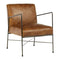 Foundry Brown Leather Lounge Chair