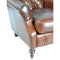 Hardwick Vintage Leather Button Back Club Armchair