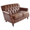 Hardwick Vintage Leather Button Back Sofa