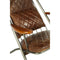 Luther Textured Brown Leather Lounge Chair