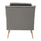 Oslo Grey Velvet Armchair